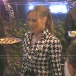 Dorit’s houndstooth jacket on The Real Housewives of Beverly Hills