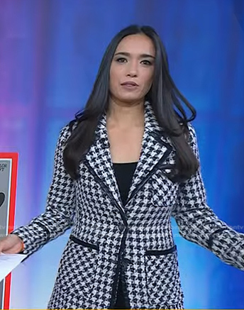 Emilie’s houndstooth blazer on Today