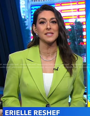 Erielle’s light green blazer on Good Morning America