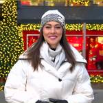 Erielle’s white puffer coat on Good Morning America