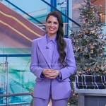 Erica Wark’s lilac blazer and pants on Good Morning America