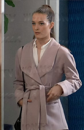 Esme’s mauve coat on General Hospital