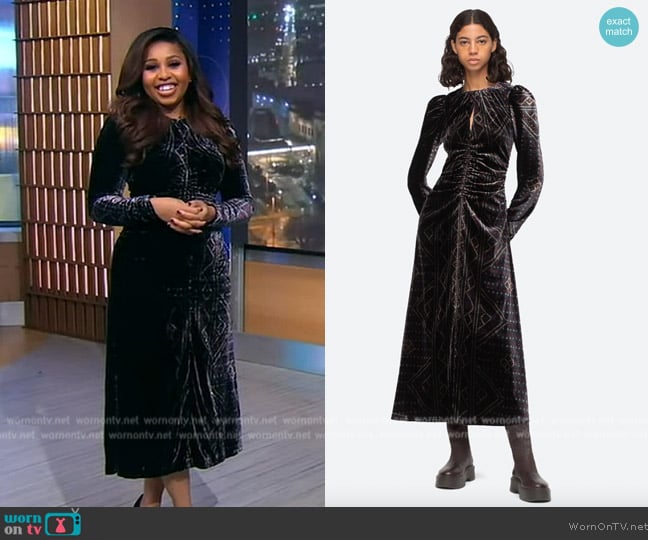 Sea Delphine Cutout Dress worn by Somara Theodore on Good Morning America