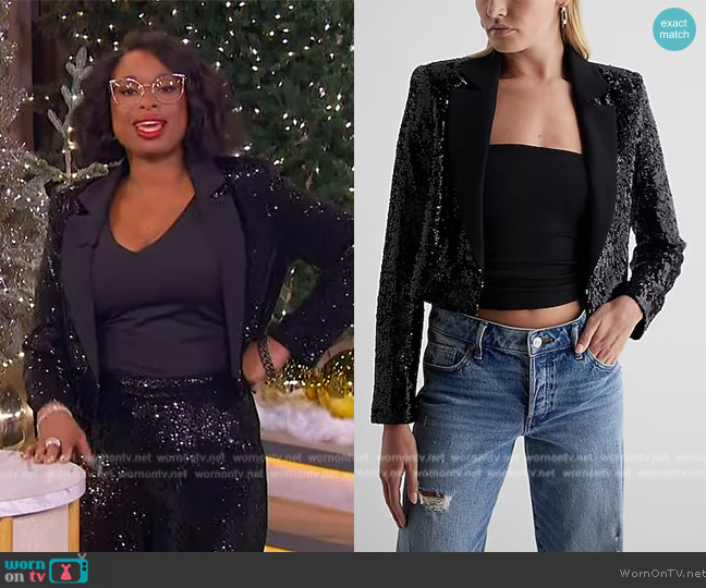 WornOnTV: Jennifer’s black sequin blazer and pants on The Jennifer ...