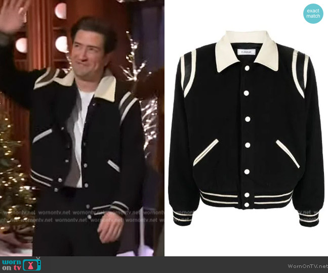 Flaneur Teddy wool-blend jacket worn by Logan Henderson on The Kelly Clarkson Show