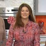 Gail Simmons’s pink printed blouse on Today