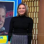 Ginger’s black knit pencil skirt on Good Morning America