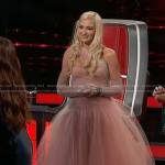 Gwen’s pink tulle dress on The Voice