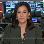 Hallie Jackson’s green puff sleeve top on Today