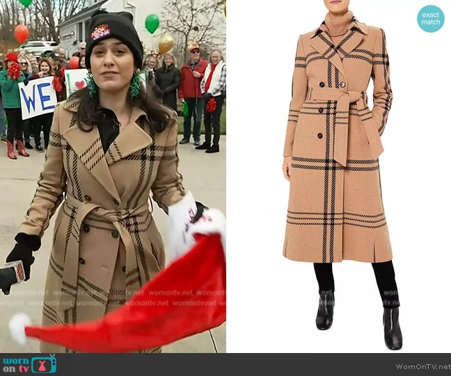 Hobbs London Faye Coat worn by Donna Farizan on Today