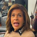 Hoda’s black embellished collar on Today