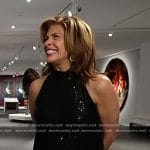 Hoda’s black sequin top on Today Family Holiday Card