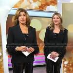 Hoda and Jenna’s black blazer and sequin pants on Today