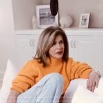 Hoda’s orange sweater on Today