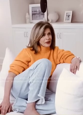 Hoda's orange sweater on Today