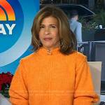 Hoda’s orange sweater on Today