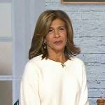 Hoda’s ivory ribbed sweater on Today