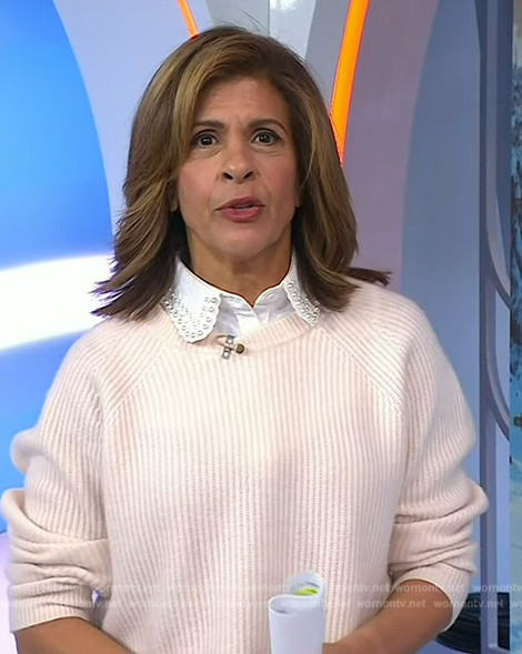 Hoda’s knit ribbed sweater on Today