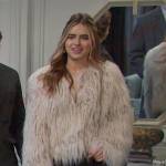 Holly’s beige fur jacket on Days of our Lives