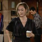 Hope’s black jumpsuit on The Bold and the Beautiful