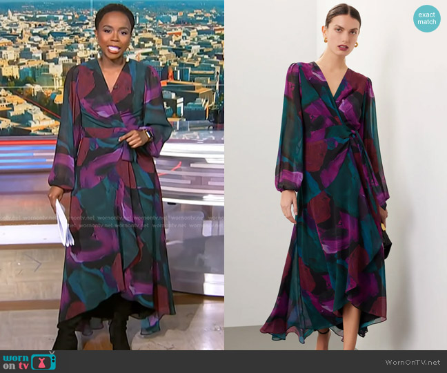 Hutch Bridge Dress worn by Zinhle Essamuah on NBC News Daily