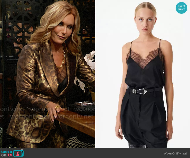 IRO Berwyn Cami worn by Lauren Fenmore (Tracey Bregman) on The Young and the Restless