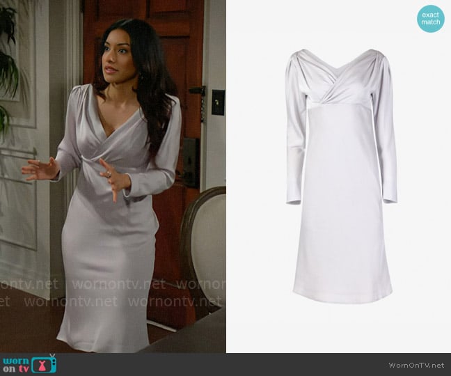 IRO Guyapi Dress worn by Audra Charles (Zuleyka Silver) on The Young and the Restless