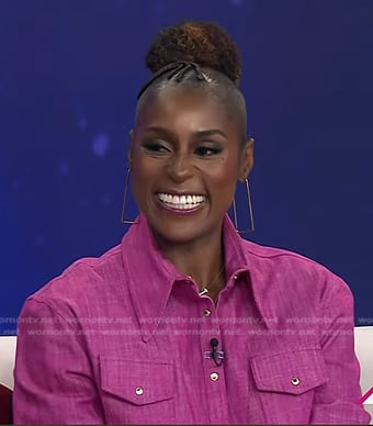 Issa Rae’s pink shirt on Today