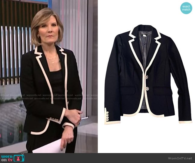 J. Crew Lexington Blazer worn by Kate Snow on NBC News Daily