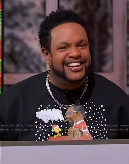 Jawn's Snoop dog Christmas sweatshirt on Sherri