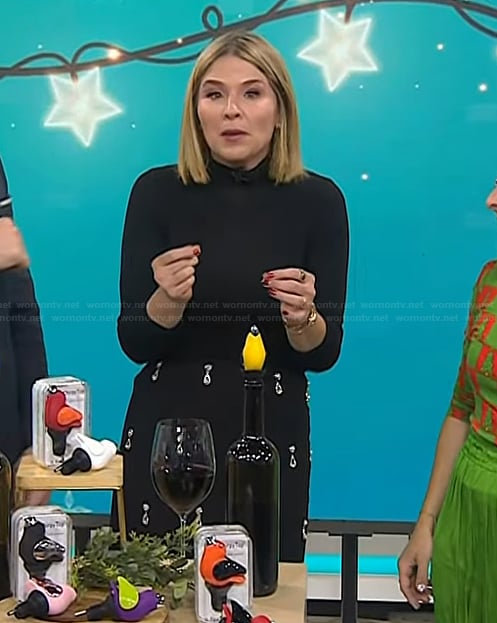 Jenna’s black embellished skirt on Today