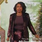 Jennifer’s bronze sequin blazer and pants on The Jennifer Hudson Show