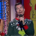 Jerry’s Merry Grinchmas sweater on The Talk