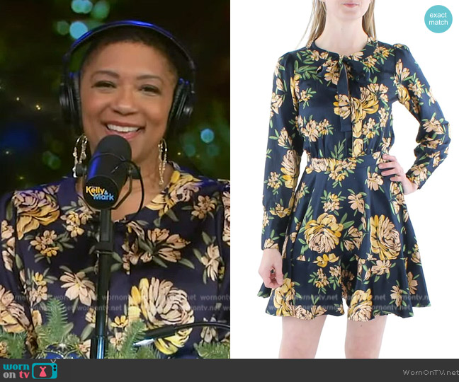 Jessica Simpson Davina  Floral Mini Fit & Flare Dress worn by Deja Vu on Live with Kelly and Mark