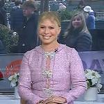 Jill’s pink bow embellished dress on Today