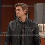 Johnny’s black leather jacket on Days of our Lives