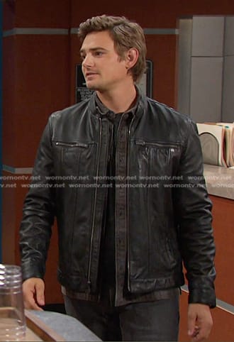 Johnny's black leather jacket on Days of our Lives