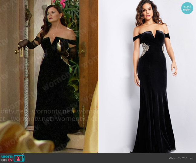 Jovani Style #36733 worn by Katie Logan (Heather Tom) on The Bold and the Beautiful