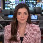 Julie’s red tweed blazer on NBC News Daily