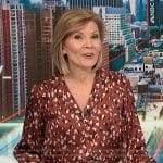 Kate’s brown floral blouse on NBC News Daily
