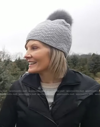 Kate's grey pom pom beanie on NBC News Daily