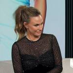 Keltie’s black embellished dress on E! News