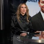 Keltie’s silver sequin split skirt on E! News