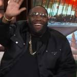 Killer Mike’s black jacket on The Kelly Clarkson Show