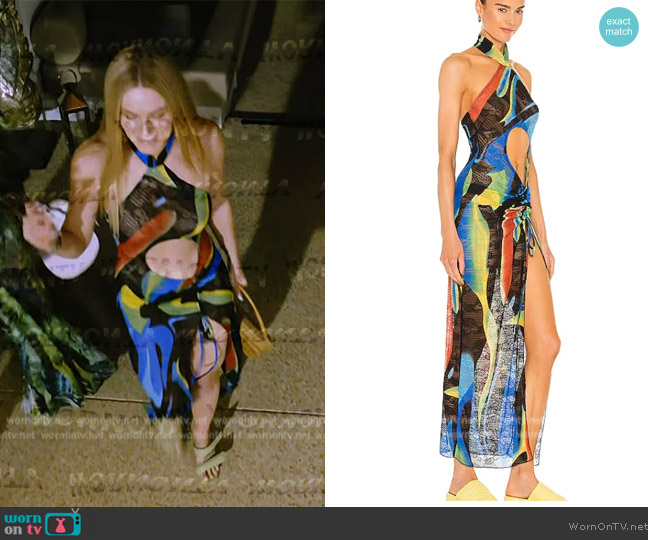 Kim Shui Swirl Qi Pao Dress worn by  on The Real Housewives Ultimate Girls Trip