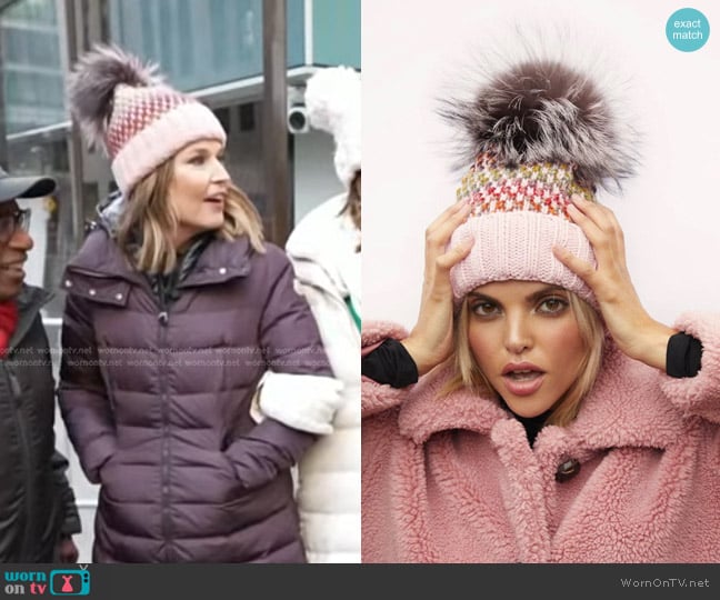 Kyi Kyi Express Fur Beanie worn by Savannah Guthrie on Today