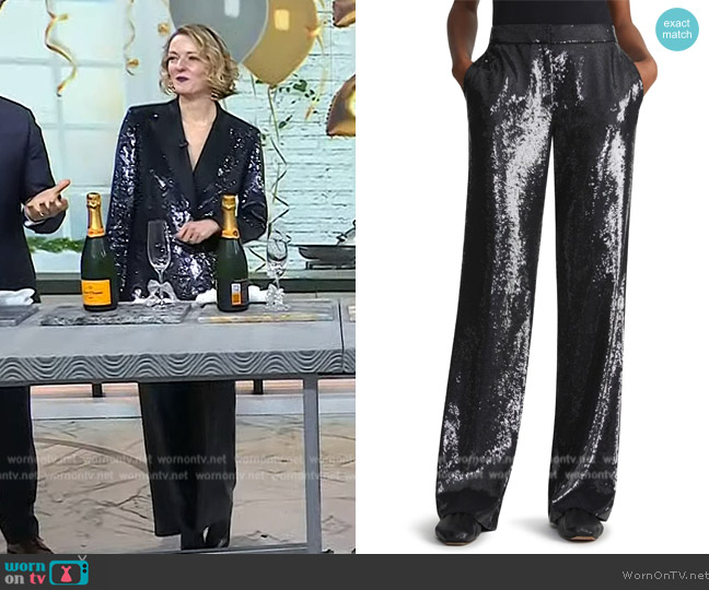 Lafayette 148 Gates Sequin Pants worn by Vanessa Price on Today