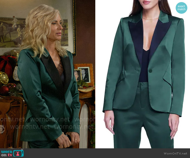 Ashley's Stunning Green Satin Suit on Y&R: A Style Moment to Remember ...