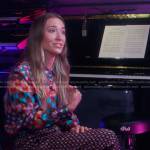 Lauren Daigle’s multicolor geo print shirt and pants on Good Morning America