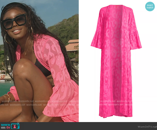 Venita’s pink bell sleeve robe on Southern Charm